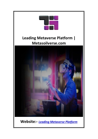 Leading Metaverse Platform  Metasoilverse.com