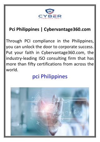 Pci Philippines  Cybervantage360.com