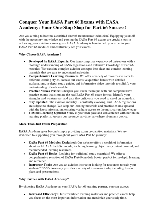 part 66 modules