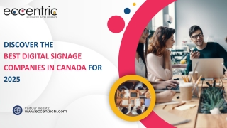 Digital Signage Companies in Canada | Eccentric Business Intelligence