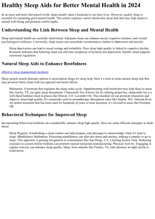 The 3 Greatest Moments in effective stress management products History