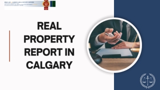 Real Property Report in Calgary | Top-Rated Real Estate Law Firm