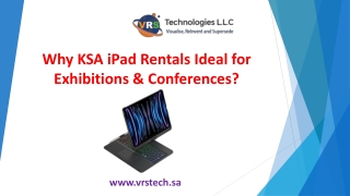 Why KSA iPad Rentals Ideal for Exhibitions & Conferences?