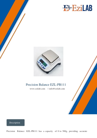 Precision-Balance-EZL-PB111