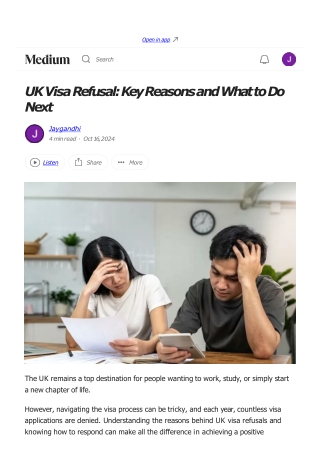 UK Visa Refusal_ Key Reasons and What to Do Next