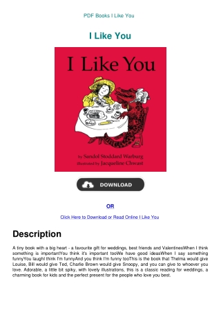 PDF Books I Like You