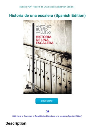 eBooks PDF Historia de una escalera (Spanish Edition)