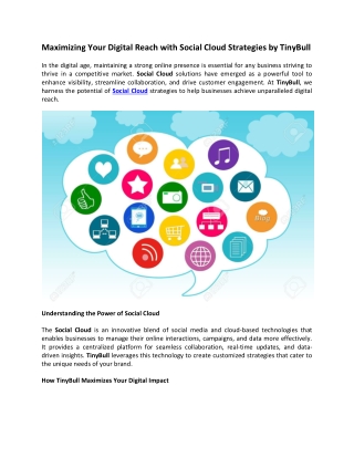Maximizing Your Digital Reach with Social Cloud Strategies by TinyBull