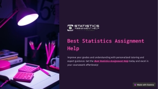 Best Statistics Assignment Help