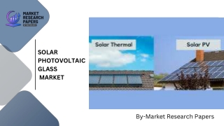 Solar Photovoltaic Market Pdf