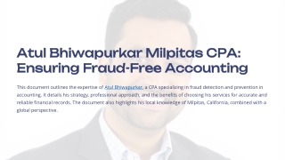 Atul-Bhiwapurkar-Milpitas-CPA-Ensuring-Fraud-Free-Accounting
