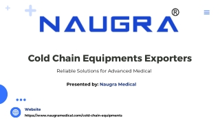 Cold Chain Equipments Exporters