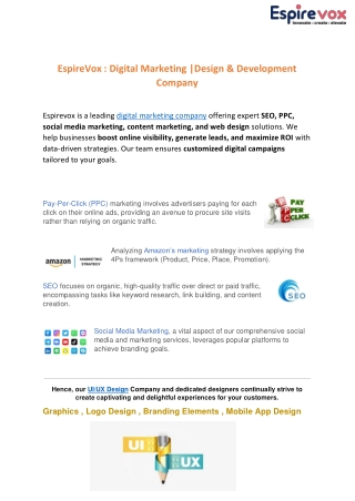 Espirevox : Digital Marketing | Design & Development Company