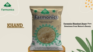 Buy the best quality khaand sugar from Farmonics.