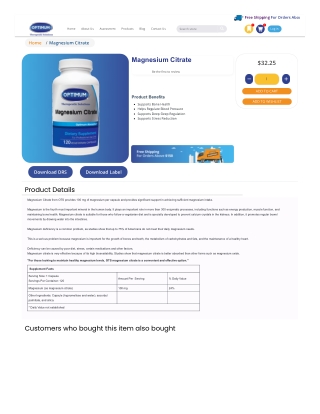 Magnesium Citrate from OTS | Bestest Supplement