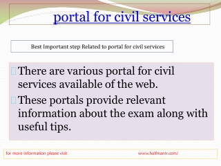 A comprehensive portal about civil services exam