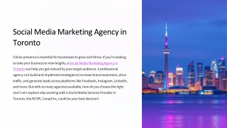 Boost Your Brand with Top Social Media Marketing in Toronto
