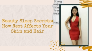 Beauty Sleep Secrets How Rest Affects Your Skin and Hair