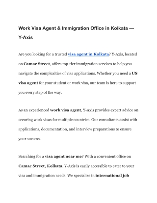 Immigration Consultants in kolkata