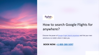 How to search Google Flights for anywhere