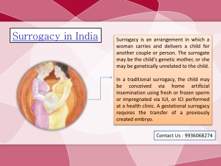 Surrogacy in India