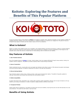 Koitoto (1)