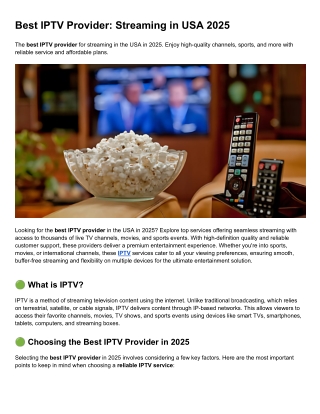 Best IPTV Provider_ Streaming in USA 2025