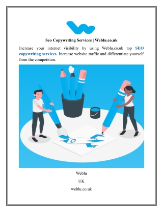 Seo Copywriting Services Weblu.co.uk