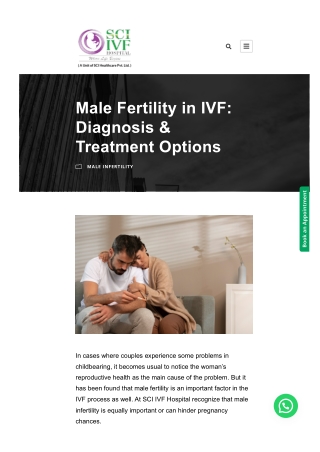 Male Fertility in IVF Diagnosis & Treatment Options