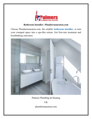 Bathroom Installer Plumbernuneaton