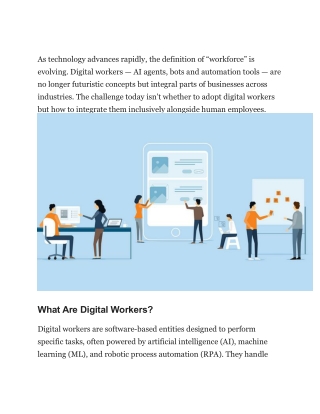 Inclusion of Digital Workers in the Modern Workforce