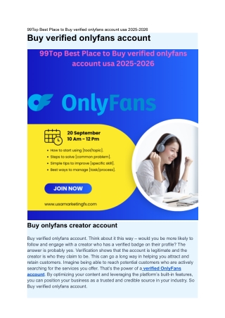 Where can I buy verified OnlyFans account safely 2025?