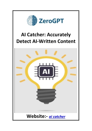 AI Catcher Accurately Detect AIWritten Content