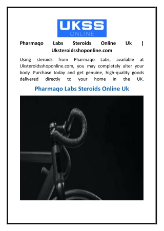 Pharmaqo Labs Steroids Online Uk  Uksteroidsshoponline