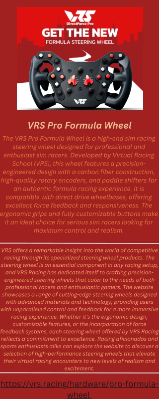 VRS Pro Formula Wheels