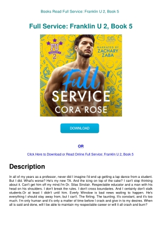 Books Read Full Service Franklin U 2  Book 5
