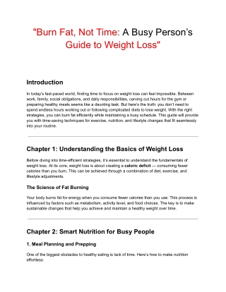 _Burn Fat, Not Time_ A Busy Person’s Guide to Weight Loss