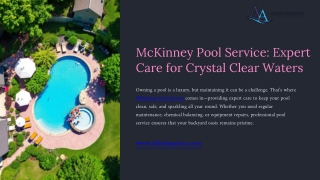 McKinney Pool Service Expert Care for Crystal Clear Waters