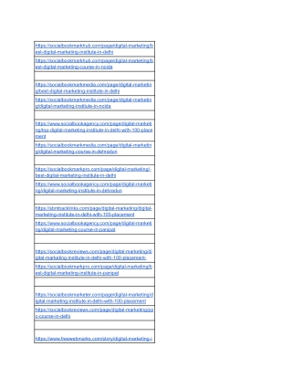 All My Links PDF