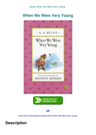 Books  When We Were Very Young