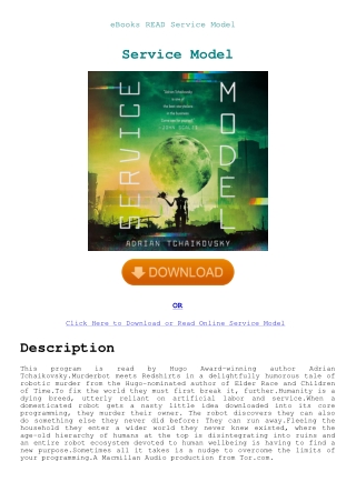 eBooks READ Service Model