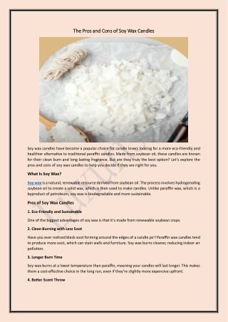 The Pros and Cons of Soy Wax Candles 23