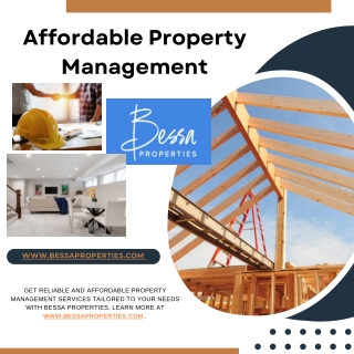 Affordable Property Management - www.bessaproperties.com