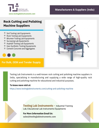 Rock Cutting and Polishing Machine Suppliers