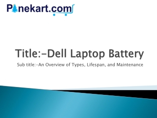 Dell Laptop Battery