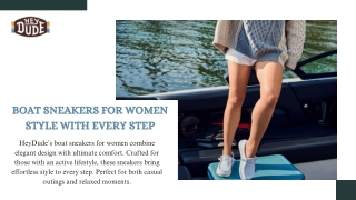 Boat Sneakers for Women  Style with Every Step