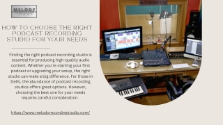 How to Choose the Right Podcast Recording Studio for Your Needs