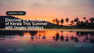 Discover the Wonders of Kerala This Summer with Gogeo Holidays