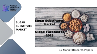 Sugar Substitute Market PDF