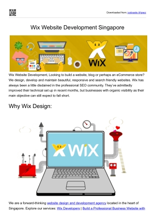 Wix Website Development Singapore